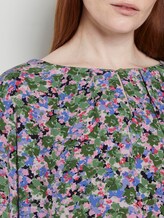 Gemusterte Bluse mit elastischem Bund - Frauen - colorful floral design Gemusterte Bluse mit elastischem Bund - Frauen - colorful floral design - 9 - TOM TAILOR