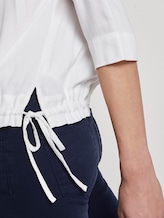 Blouse top with an adjustable waistband - Women - Whisper White Blouse top with an adjustable waistband - Women - Whisper White - 10 - TOM TAILOR