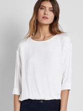 Blouse top with an adjustable waistband - Women - Whisper White Blouse top with an adjustable waistband - Women - Whisper White - 5 - TOM TAILOR