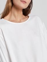 Blouse top with an adjustable waistband - Women - Whisper White Blouse top with an adjustable waistband - Women - Whisper White - 9 - TOM TAILOR