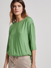 Blusenshirt mit verstellbarem Bund - Frauen - sundried turf green Blusenshirt mit verstellbarem Bund - Frauen - sundried turf green - 5 - TOM TAILOR