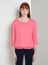 Blouse top met verstelbare tailleband - Vrouwen - charming pink Blouse top met verstelbare tailleband - Vrouwen - charming pink - 1 - TOM TAILOR