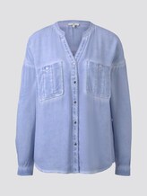 Blouse met borstzakken - Vrouwen - Parisienne Blue Blouse met borstzakken - Vrouwen - Parisienne Blue - 7 - TOM TAILOR