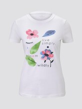 T-Shirt mit floralem Print - Frauen - Whisper White T-Shirt mit floralem Print - Frauen - Whisper White - 7 - TOM TAILOR