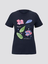 T-Shirt mit floralem Print - Frauen - Sky Captain Blue T-Shirt mit floralem Print - Frauen - Sky Captain Blue - 7 - TOM TAILOR