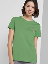 T-Shirt mit floralem Print - Frauen - sundried turf green T-Shirt mit floralem Print - Frauen - sundried turf green - 5 - TOM TAILOR