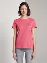 T-Shirt mit floralem Print - Frauen - charming pink T-Shirt mit floralem Print - Frauen - charming pink - 1 - TOM TAILOR