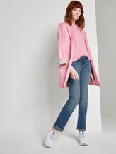 Gemustertes Shirt mit elastischem Bund - Frauen - pink offwhite floral minimal Gemustertes Shirt mit elastischem Bund - Frauen - pink offwhite floral minimal - 3 - TOM TAILOR