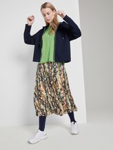 Cotton shirt with contrasting seams - Women - sundried turf green Cotton shirt with contrasting seams - Women - sundried turf green - 3 - TOM TAILOR