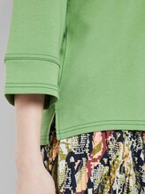 Cotton shirt with contrasting seams - Women - sundried turf green Cotton shirt with contrasting seams - Women - sundried turf green - 9 - TOM TAILOR