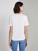 T-Shirt mit Print aus Sommersweat - Frauen - Whisper White T-Shirt mit Print aus Sommersweat - Frauen - Whisper White - 2 - TOM TAILOR