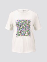 T-Shirt mit Print aus Sommersweat - Frauen - Whisper White T-Shirt mit Print aus Sommersweat - Frauen - Whisper White - 7 - TOM TAILOR