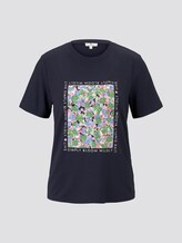 T-shirt with a print made of summer jogging material - Women - Sky Captain Blue T-shirt with a print made of summer jogging material - Women - Sky Captain Blue - 7 - TOM TAILOR
