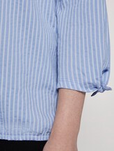Gestreepte Blouse Top - Frauen - blue white thin stripe Gestreepte Blouse Top - Frauen - blue white thin stripe - 10 - TOM TAILOR