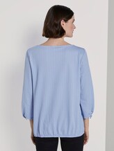 Gestreepte Blouse Top - Frauen - blue white thin stripe Gestreepte Blouse Top - Frauen - blue white thin stripe - 2 - TOM TAILOR