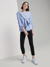 Gestreepte Blouse Top - Frauen - blue white thin stripe Gestreepte Blouse Top - Frauen - blue white thin stripe - 3 - TOM TAILOR