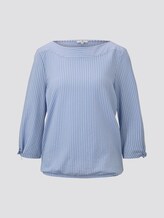 Gestreepte Blouse Top - Frauen - blue white thin stripe Gestreepte Blouse Top - Frauen - blue white thin stripe - 7 - TOM TAILOR