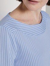 Gestreepte Blouse Top - Frauen - blue white thin stripe Gestreepte Blouse Top - Frauen - blue white thin stripe - 9 - TOM TAILOR
