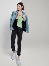 Langarm Henley-Shirt in Ripp-Optik - Frauen - light pistachio green Langarm Henley-Shirt in Ripp-Optik - Frauen - light pistachio green - 3 - TOM TAILOR
