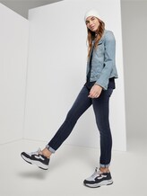 Patterned shirt in a crincle look - Women - Sky Captain Blue Patterned shirt in a crincle look - Women - Sky Captain Blue - 3 - TOM TAILOR
