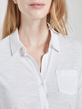 Hemdbluse mit seitlichem Ripp-Einsatz - Frauen - Whisper White Hemdbluse mit seitlichem Ripp-Einsatz - Frauen - Whisper White - 10 - TOM TAILOR