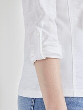 Hemdbluse mit seitlichem Ripp-Einsatz - Frauen - Whisper White Hemdbluse mit seitlichem Ripp-Einsatz - Frauen - Whisper White - 9 - TOM TAILOR