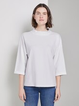 Shirt mit Rollkragen im Boxy-Fit - Frauen - Whisper White Shirt mit Rollkragen im Boxy-Fit - Frauen - Whisper White - 1 - TOM TAILOR