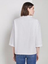 Shirt mit Rollkragen im Boxy-Fit - Frauen - Whisper White Shirt mit Rollkragen im Boxy-Fit - Frauen - Whisper White - 2 - TOM TAILOR