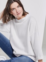 Shirt mit Rollkragen im Boxy-Fit - Frauen - Whisper White Shirt mit Rollkragen im Boxy-Fit - Frauen - Whisper White - 5 - TOM TAILOR