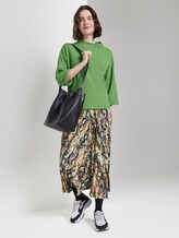 Shirt mit Rollkragen im Boxy-Fit - Frauen - sundried turf green Shirt mit Rollkragen im Boxy-Fit - Frauen - sundried turf green - 3 - TOM TAILOR