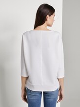 Sweatshirt mit Ottoman-Struktur - Frauen - Whisper White Sweatshirt mit Ottoman-Struktur - Frauen - Whisper White - 2 - TOM TAILOR