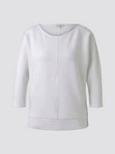 Sweatshirt mit Ottoman-Struktur - Frauen - Whisper White Sweatshirt mit Ottoman-Struktur - Frauen - Whisper White - 7 - TOM TAILOR