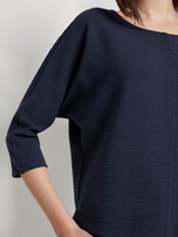 Sweatshirt mit Ottoman-Struktur - Frauen - Sky Captain Blue Sweatshirt mit Ottoman-Struktur - Frauen - Sky Captain Blue - 10 - TOM TAILOR