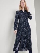 Midi Hemdkleid mit floralem Muster - Frauen - navy green flower design Midi Hemdkleid mit floralem Muster - Frauen - navy green flower design - 5 - TOM TAILOR