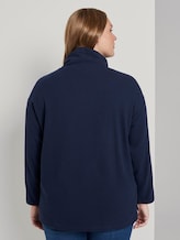 Strukturiertes Rollkragen-Sweatshirt - Frauen - Real Navy Blue Strukturiertes Rollkragen-Sweatshirt - Frauen - Real Navy Blue - 2 - My True Me