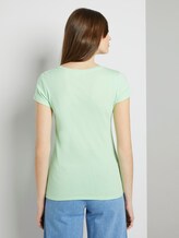 Jersey T-Shirt mit Schrift-Print - Frauen - soft neo green Jersey T-Shirt mit Schrift-Print - Frauen - soft neo green - 2 - TOM TAILOR Denim