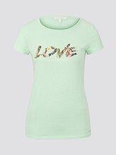 Jersey T-Shirt mit Schrift-Print - Frauen - soft neo green Jersey T-Shirt mit Schrift-Print - Frauen - soft neo green - 7 - TOM TAILOR Denim