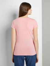 Jersey T-Shirt mit Schrift-Print - Frauen - medium coral Jersey T-Shirt mit Schrift-Print - Frauen - medium coral - 2 - TOM TAILOR Denim
