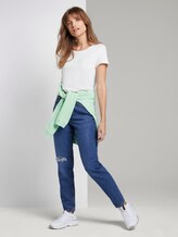 T-Shirt mit Schrift-Print - Frauen - Gardenia White T-Shirt mit Schrift-Print - Frauen - Gardenia White - 3 - TOM TAILOR Denim