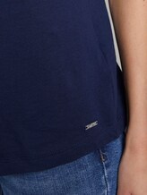 T-Shirt mit Schrift-Print - Frauen - Real Navy Blue T-Shirt mit Schrift-Print - Frauen - Real Navy Blue - 10 - TOM TAILOR Denim