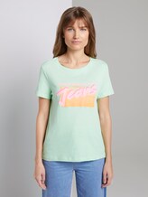 T-Shirt mit Print - Frauen - soft neo green T-Shirt mit Print - Frauen - soft neo green - 1 - TOM TAILOR Denim