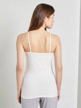 Basic Top mit Spaghettiträgern - Frauen - Gardenia White Basic Top mit Spaghettiträgern - Frauen - Gardenia White - 2 - TOM TAILOR Denim