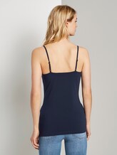 Basic Top mit Spaghettiträgern - Frauen - Real Navy Blue Basic Top mit Spaghettiträgern - Frauen - Real Navy Blue - 2 - TOM TAILOR Denim