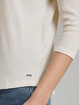 Langarmshirt mit feiner Struktur - Frauen - Gardenia White Langarmshirt mit feiner Struktur - Frauen - Gardenia White - 10 - TOM TAILOR Denim
