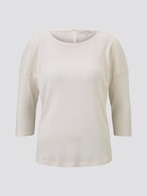 Langarmshirt mit feiner Struktur - Frauen - Gardenia White Langarmshirt mit feiner Struktur - Frauen - Gardenia White - 7 - TOM TAILOR Denim