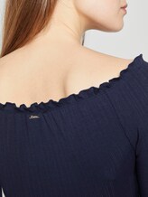 Schulterfreier Body in Ripp-Optik - Frauen - Real Navy Blue Schulterfreier Body in Ripp-Optik - Frauen - Real Navy Blue - 9 - TOM TAILOR Denim