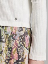Cardigan in a ribbed look - Women - Gardenia White Cardigan in a ribbed look - Women - Gardenia White - 10 - TOM TAILOR Denim