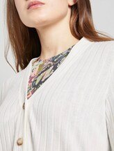 Cardigan in a ribbed look - Women - Gardenia White Cardigan in a ribbed look - Women - Gardenia White - 9 - TOM TAILOR Denim