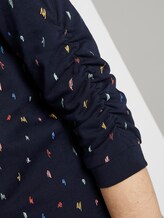 Gemusterter Sweater - Frauen - navy minimal print Gemusterter Sweater - Frauen - navy minimal print - 10 - TOM TAILOR Denim