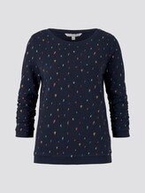 Gemusterter Sweater - Frauen - navy minimal print Gemusterter Sweater - Frauen - navy minimal print - 7 - TOM TAILOR Denim